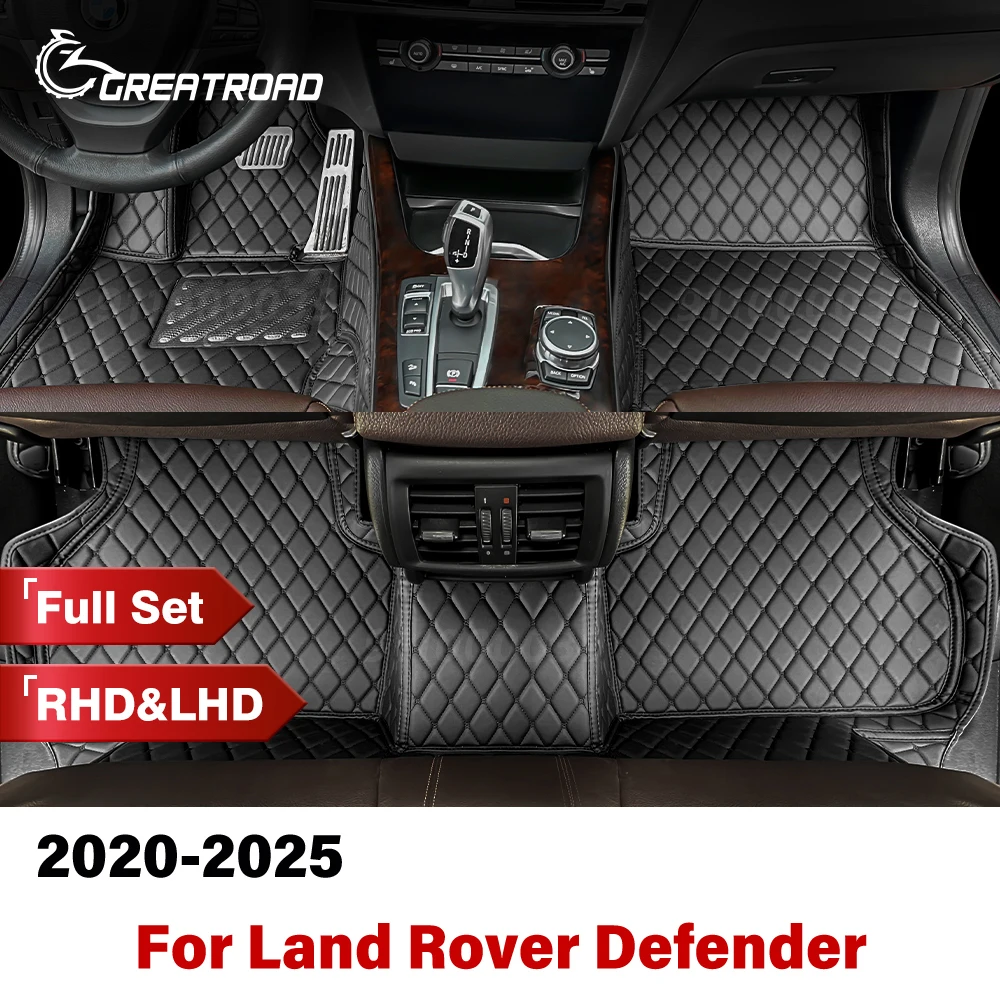 Автомобильные коврики для Land Rover Defender 2020-2025 2024 2023 2022 2021, пользовательские автомобильные подушечки для ног, ковер, аксессуары для интерьера
Автомобильные коврики для Land Rover Defender 2020-2025 2024 2023 2022 2021, пользовательские автомобильные подушечки для ног, ковер, аксессуары для интерьера