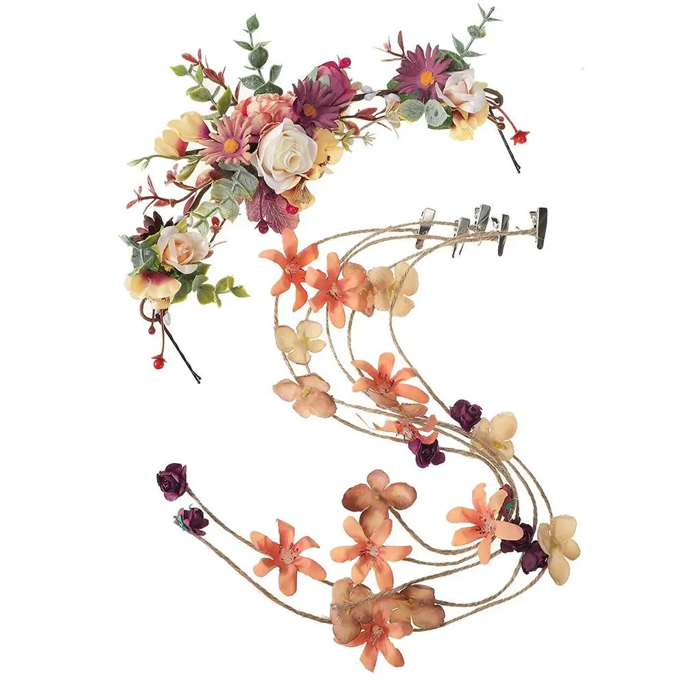 Fashion Tassel Women Flower Vine Forest Simulated Hair Wreaths Hairpins Flower Headband Festival Party
Fashion Tassel Women Flower Vine Forest Simulated Hair Wreaths Hairpins Flower Headband Festival Party