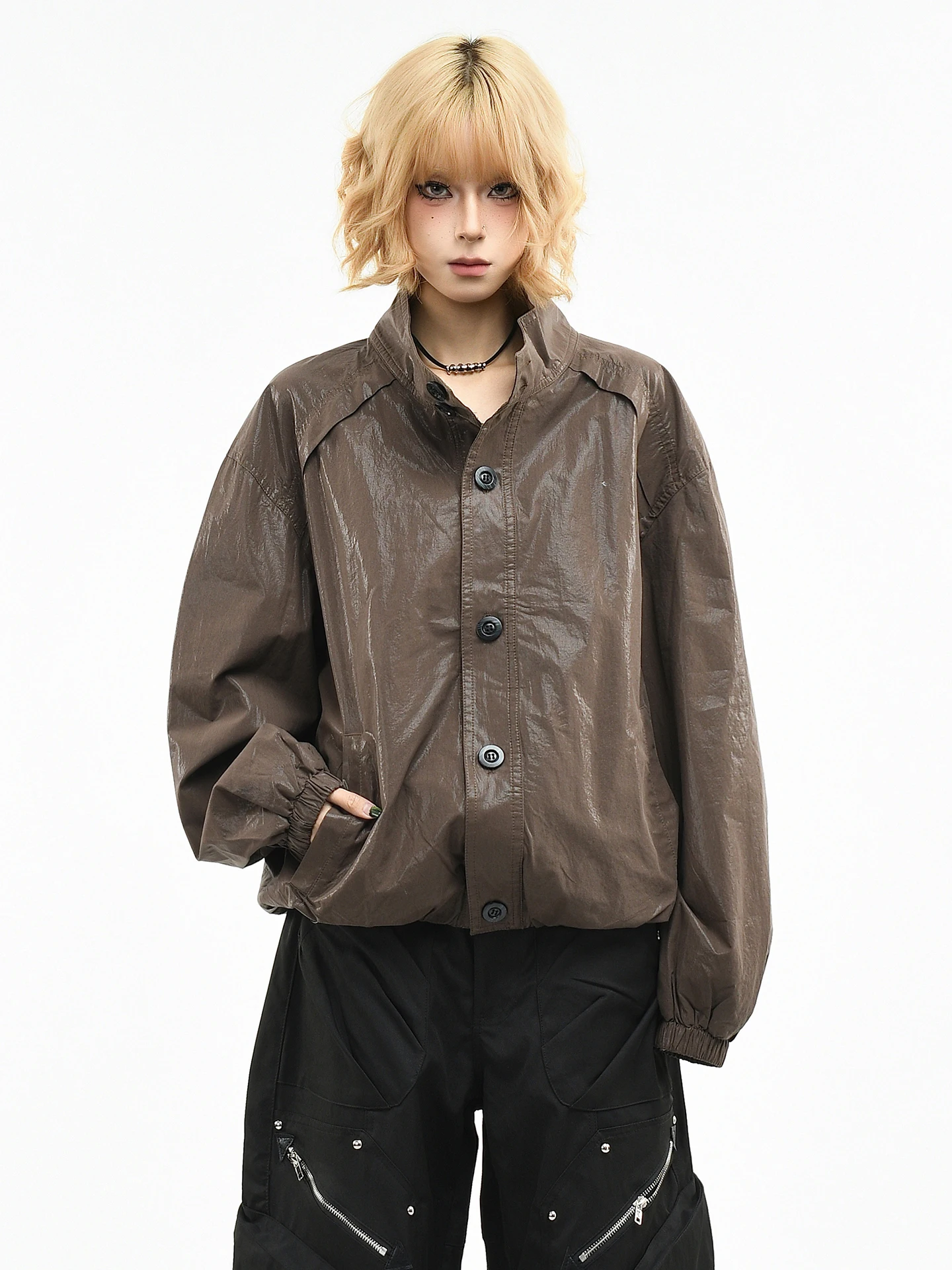 OV Original American Retro Shiny Design Jacket Short Loose Motorcycle Style Women's Spring Fashionable Men's Outerwear
OV Original American Retro Shiny Design Jacket Short Loose Motorcycle Style Women's Spring Fashionable Men's Outerwear