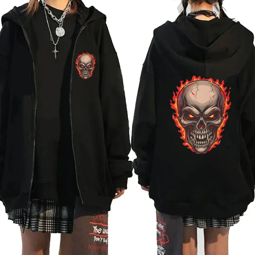 2025 Halloween punk Rock Skull Double Sided Graphics streetwear Zipper Hoodie Unisex vintage Gothic Coat Men women Fleece Jacket
2025 Halloween punk Rock Skull Double Sided Graphics streetwear Zipper Hoodie Unisex vintage Gothic Coat Men women Fleece Jacket