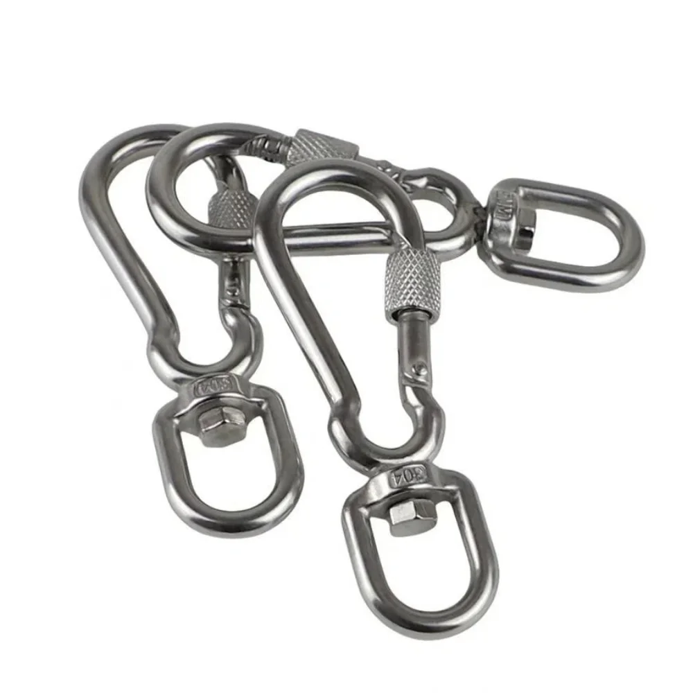 2Pcs 304 Stainless Steel Dog Leading Carabiner Clip Heavy Duty Multipurpose Dog Leashes Clasp Snap Hooks Quick Release 
2Pcs 304 Stainless Steel Dog Leading Carabiner Clip Heavy Duty Multipurpose Dog Leashes Clasp Snap Hooks Quick Release