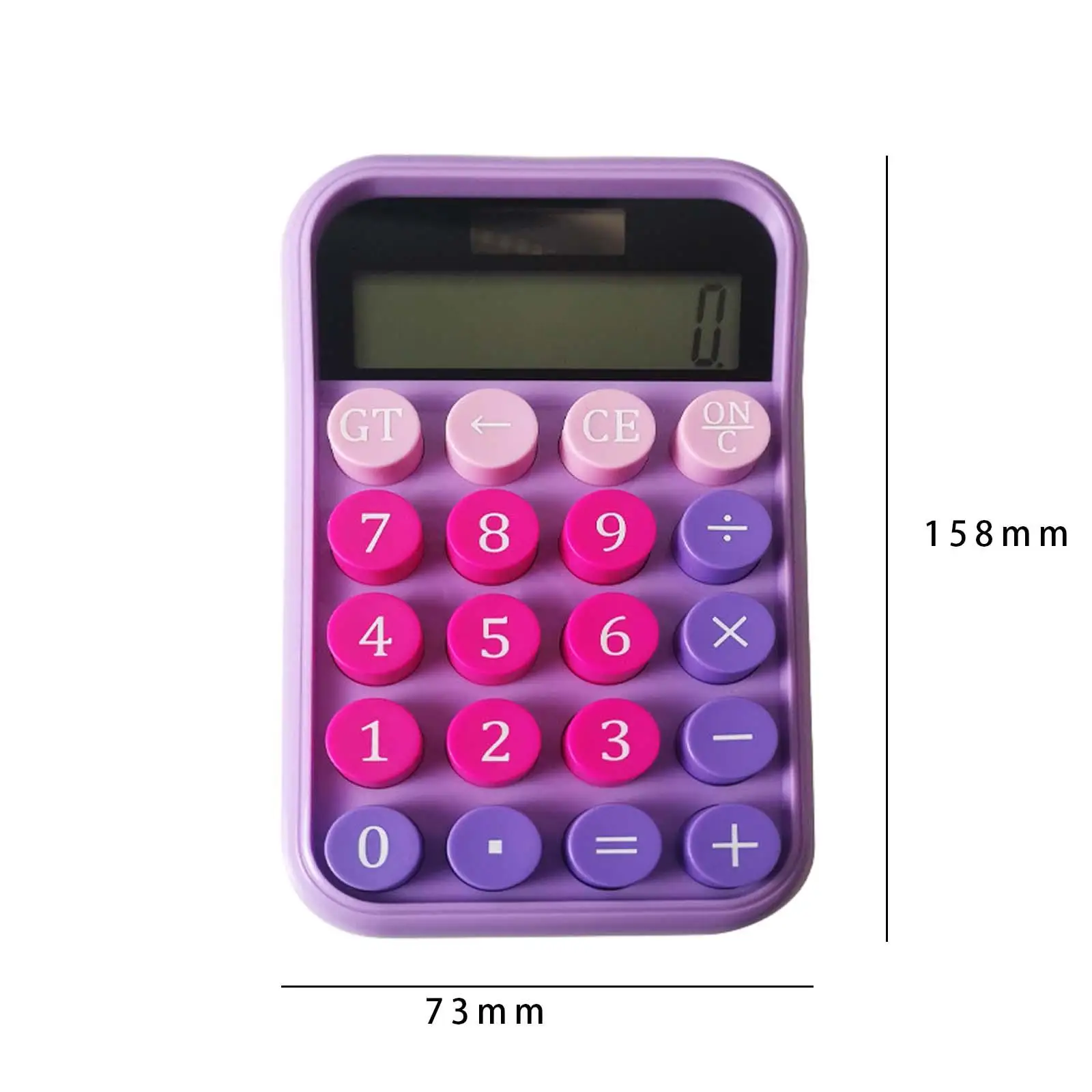 Solar Calculator Small 10 Digit Desktop Calculator for Home Office Kids