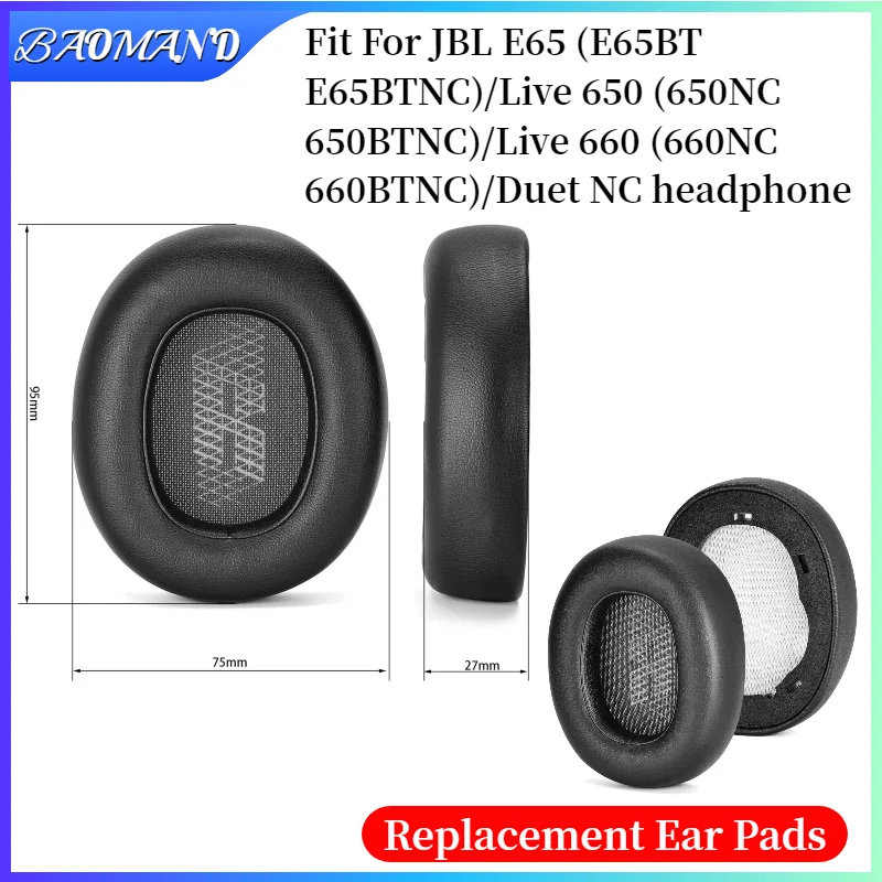Ear pads for JBL E65 (E65BT E65BTNC)/Live 650 (650NC 650BTNC)/Live 660 (660NC 660BTNC)/Duet NC Gaming Headphones Earpads
Ear pads for JBL E65 (E65BT E65BTNC)/Live 650 (650NC 650BTNC)/Live 660 (660NC 660BTNC)/Duet NC Gaming Headphones Earpads