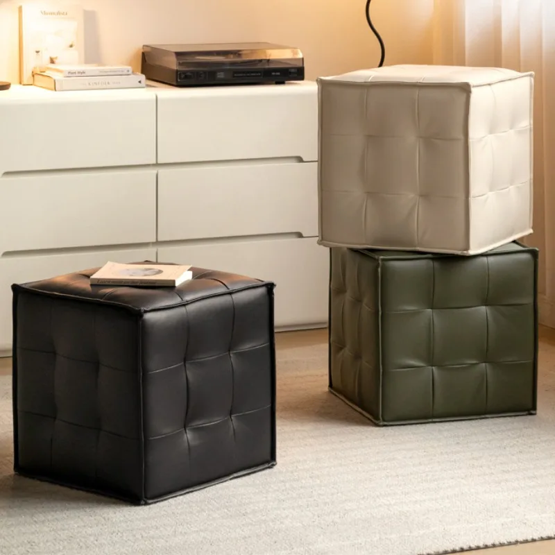 Genuine Leather Wooden Makeup Stool Wear-Resistant Vanity Bench Stylish Footrest for Bedroom or Entryway
Genuine Leather Wooden Makeup Stool Wear-Resistant Vanity Bench Stylish Footrest for Bedroom or Entryway