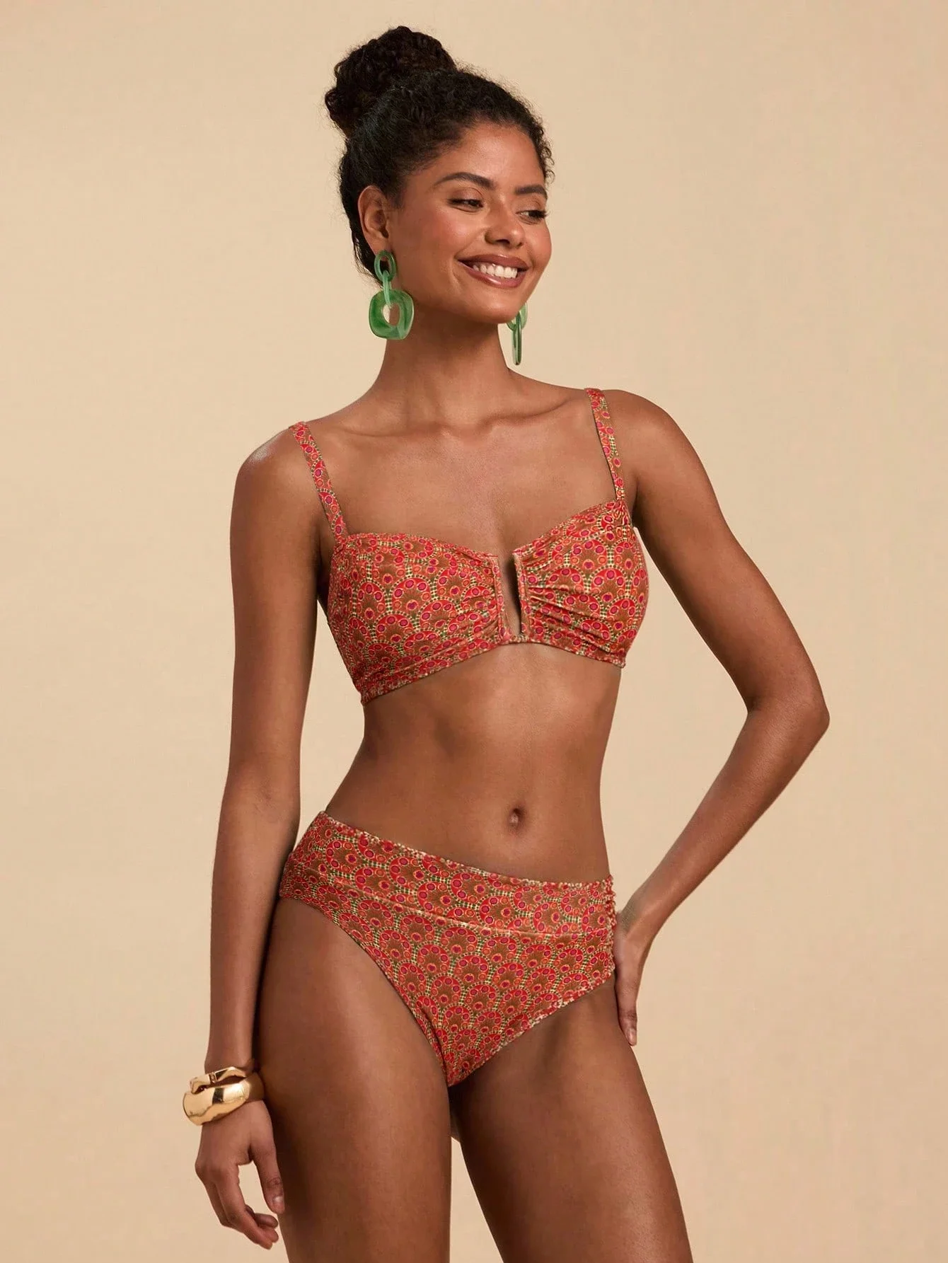 Womens Printed High Waist Bikini Set
Womens Printed High Waist Bikini Set