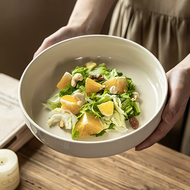 Винтажный стиль, сплошной цвет, неглубокая керамическая чаша, большая бытовая посуда, салатница
Винтажный стиль, сплошной цвет, неглубокая керамическая чаша, большая бытовая посуда, салатница