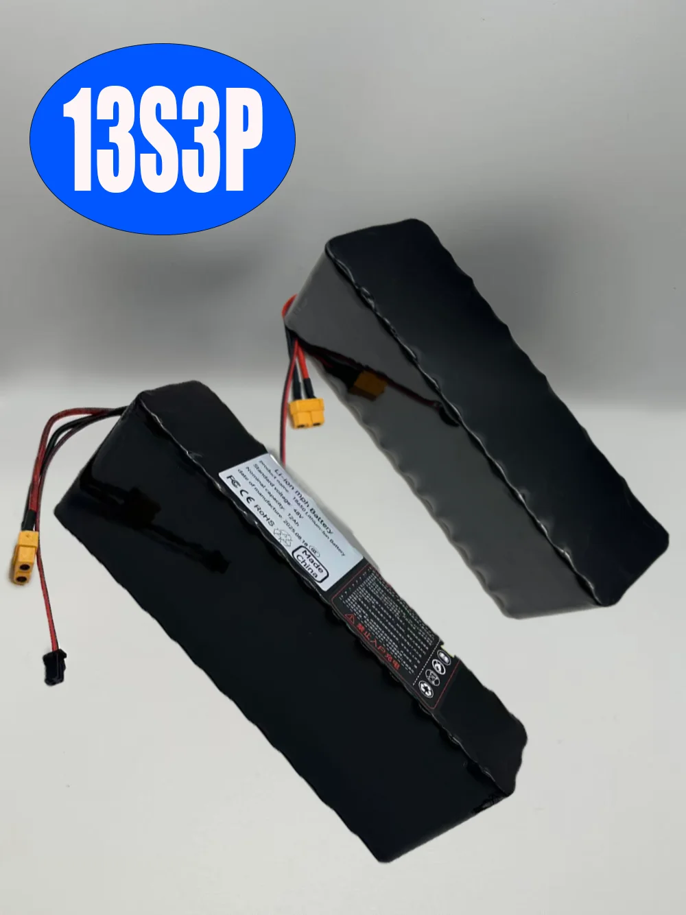 48V 13S3P 18650 New 12Ah 2000W DC/T Lithium Ion Battery Pack Suitable for 54.6V Electric Scooters,with BMS+charger
48V 13S3P 18650 New 12Ah 2000W DC/T Lithium Ion Battery Pack Suitable for 54.6V Electric Scooters,with BMS+charger