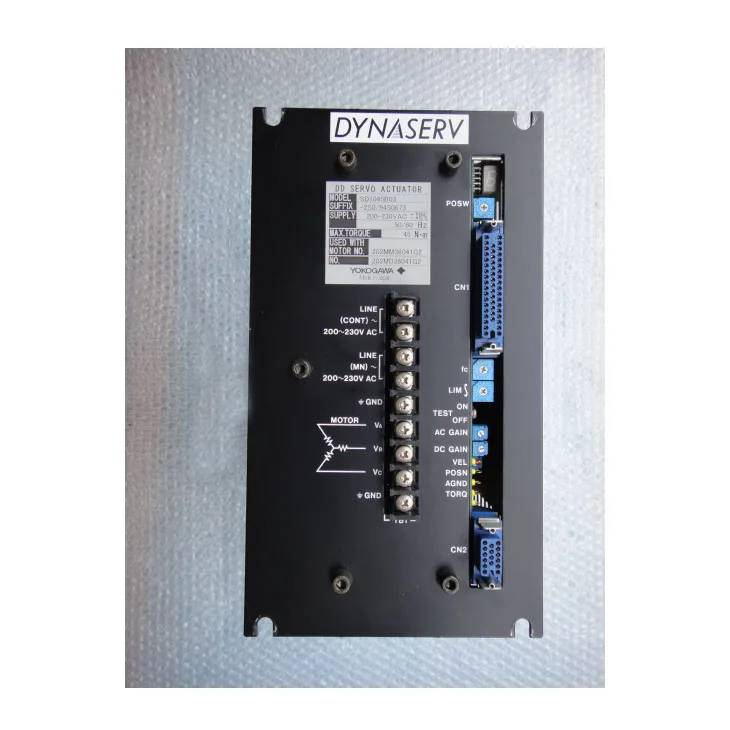Оригинальный сервопривод и двигатель Yokogawa SD1045B03-2S0/94S0673 DM1045B00
Оригинальный сервопривод и двигатель Yokogawa SD1045B03-2S0/94S0673 DM1045B00