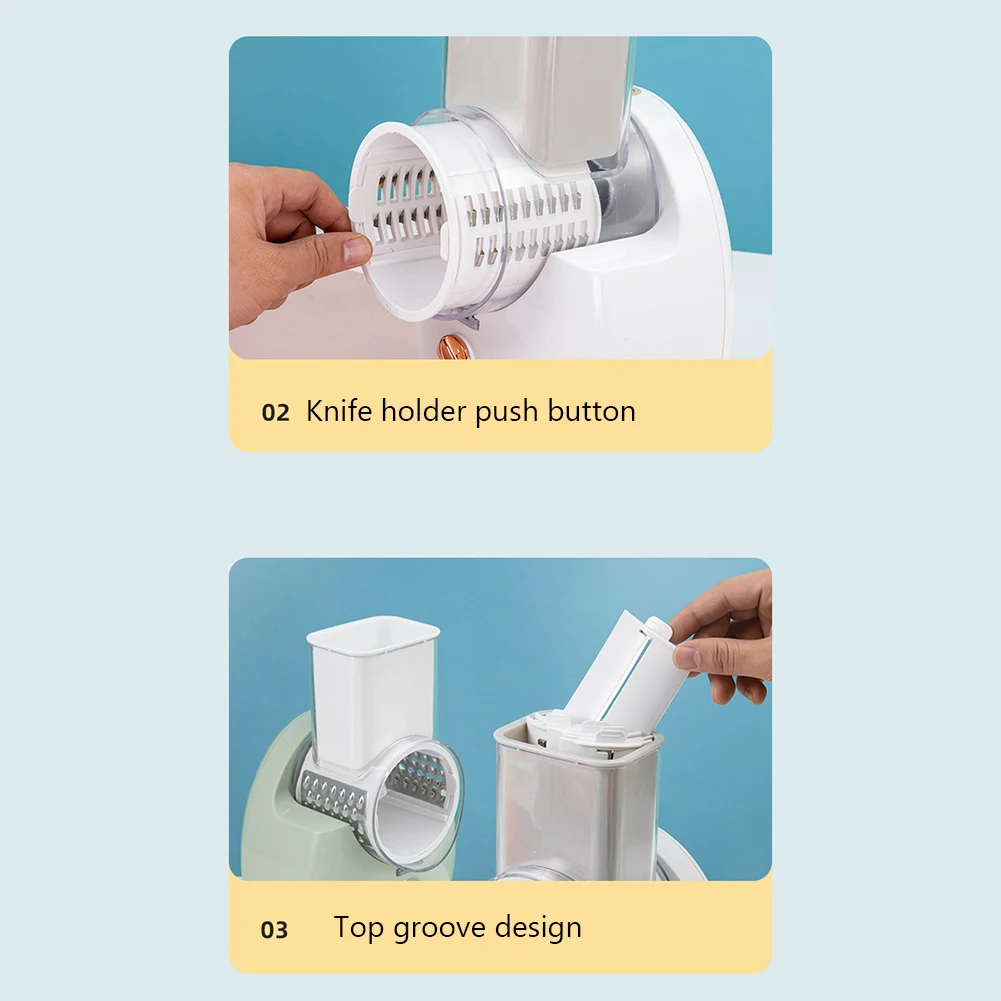 Электрическая овощерезка 3-в-1: многофункциональный измельчитель для картофеля, моркови и сыра, перезаряжаемый, для домашнего использования
Электрическая овощерезка 3-в-1: многофункциональный измельчитель для картофеля, моркови и сыра, перезаряжаемый, для домашнего использования