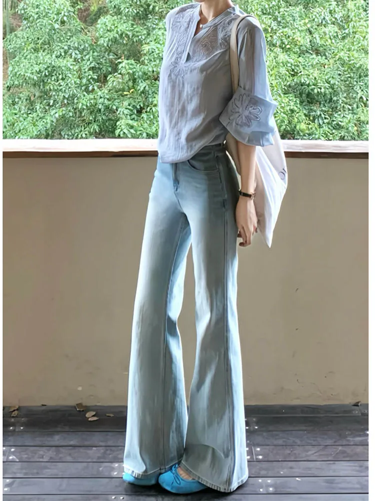 Retro High Waist Stretchy Micro Flared Denim Jeans Women's Spring New Small Size Loose Slimming Floor Length Hoof Pants
Retro High Waist Stretchy Micro Flared Denim Jeans Women's Spring New Small Size Loose Slimming Floor Length Hoof Pants