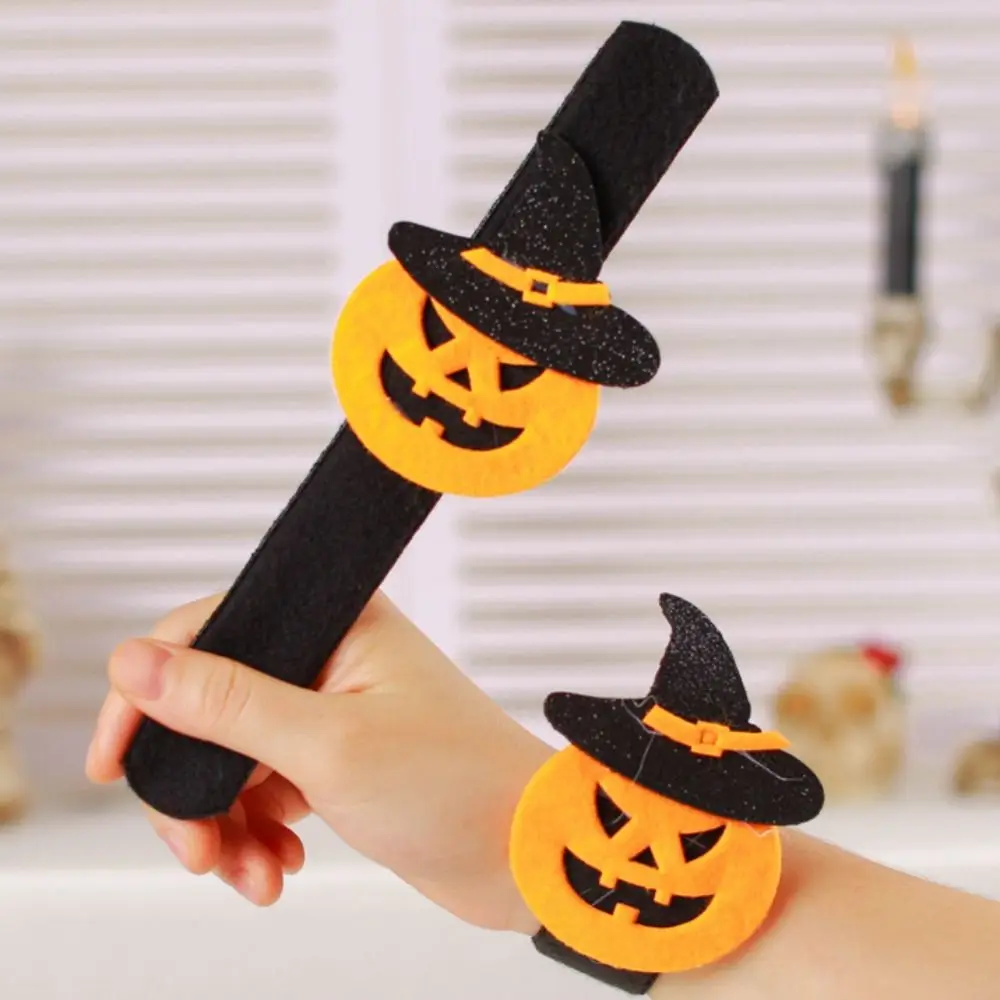Pumpkin Halloween Slap Bracelets Ghost Spider Pop Circle Wristband Cartoon Design Witch Hat Hands Clap Circle Party Decoration
Pumpkin Halloween Slap Bracelets Ghost Spider Pop Circle Wristband Cartoon Design Witch Hat Hands Clap Circle Party Decoration
