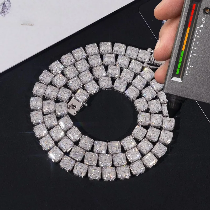 Gra Certified HipHop Jewelry 925 Sterling Silver Asscher Cut 5.5mm Necklace Iced Out Moissanite Diamond Tennis Chain Bracelet
Gra Certified HipHop Jewelry 925 Sterling Silver Asscher Cut 5.5mm Necklace Iced Out Moissanite Diamond Tennis Chain Bracelet