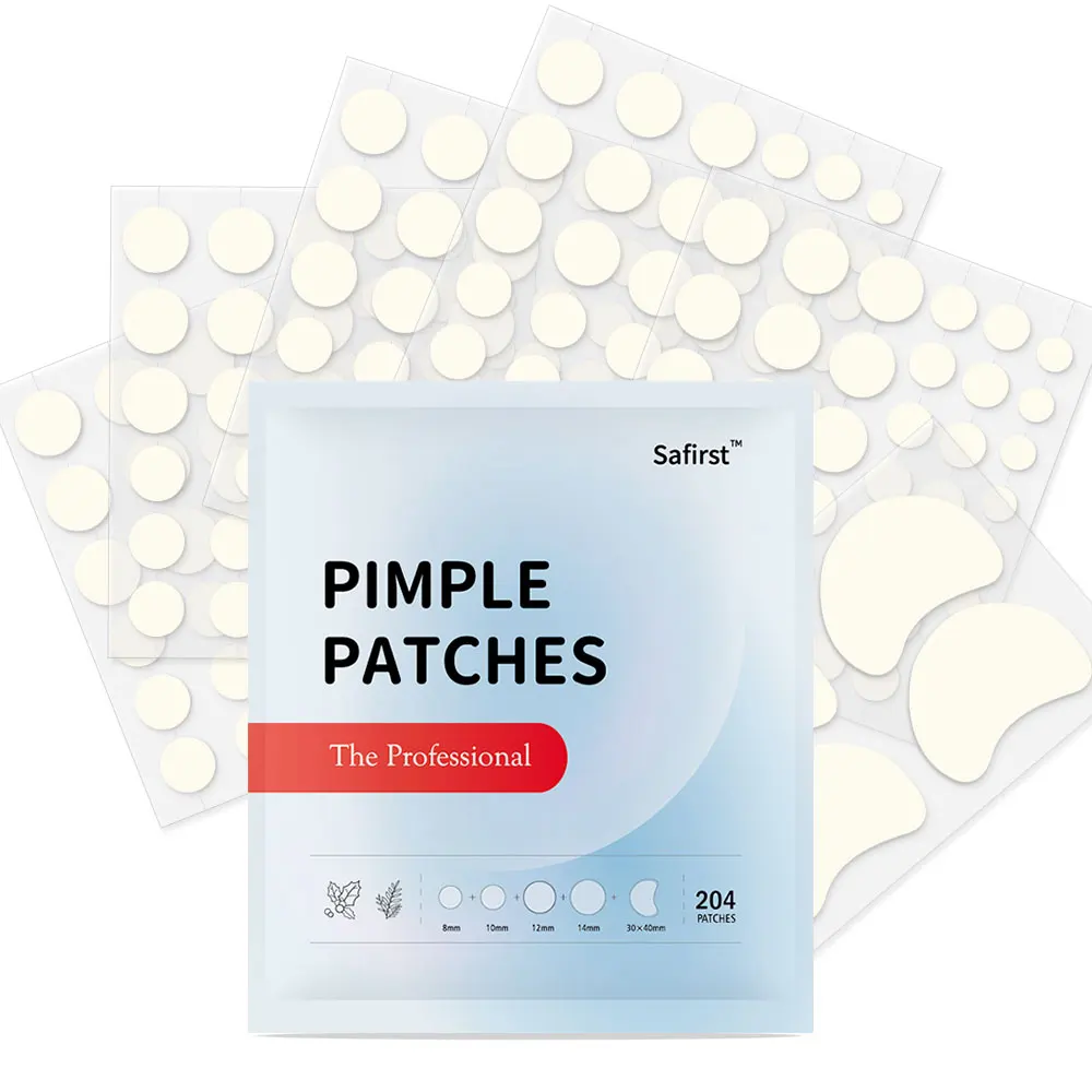 204 Count Acne Patch Invisible 5 Size Pimple Patches Hydrocolloid Zit Patch Beauty Products for Face Care
204 Count Acne Patch Invisible 5 Size Pimple Patches Hydrocolloid Zit Patch Beauty Products for Face Care