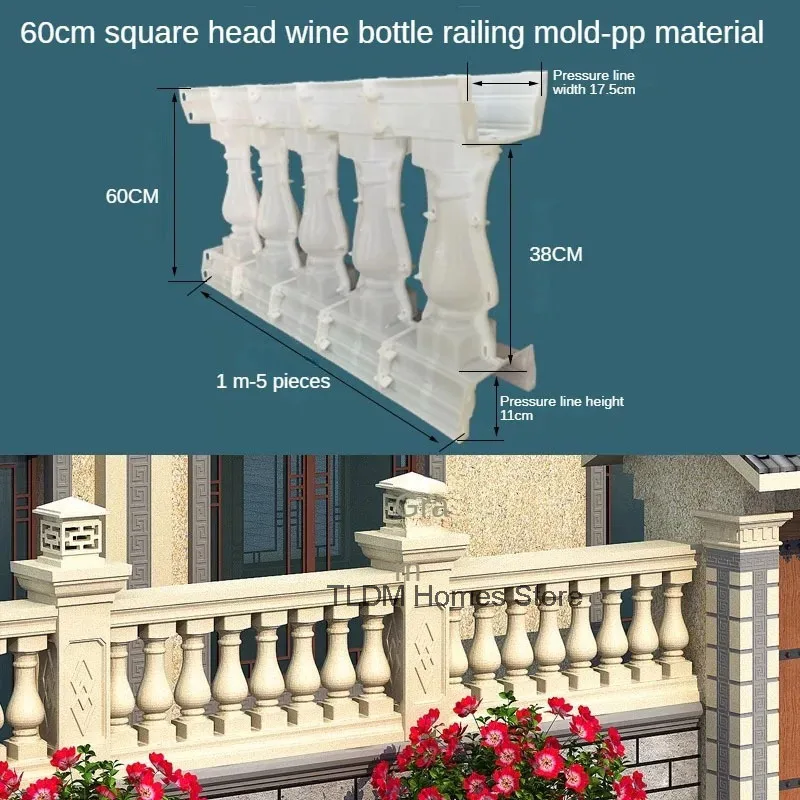 European Roman Column Railing Mold for Villa Garden Buildings Mold Home Balcony Cast-in-place Cement Garden Fence Railing Mold
European Roman Column Railing Mold for Villa Garden Buildings Mold Home Balcony Cast-in-place Cement Garden Fence Railing Mold