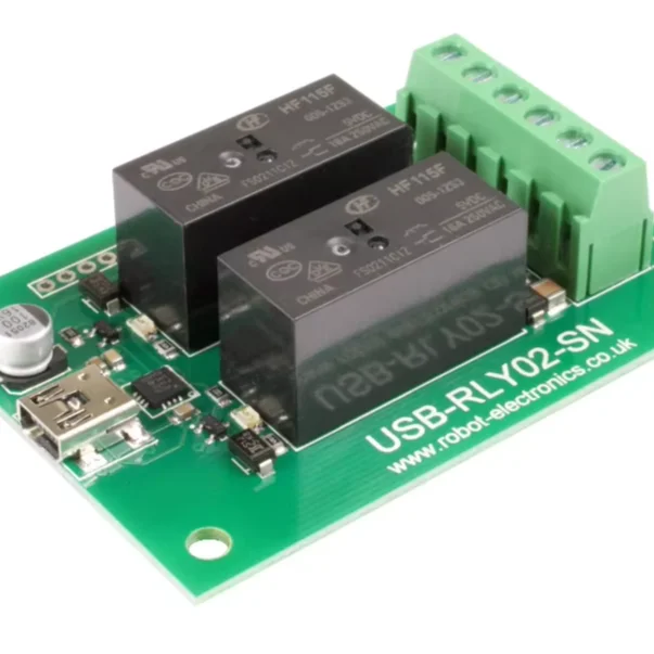 USB-RLY02-SN - 2 X 16A USB Relay Electronic Module Development Board
USB-RLY02-SN - 2 X 16A USB Relay Electronic Module Development Board