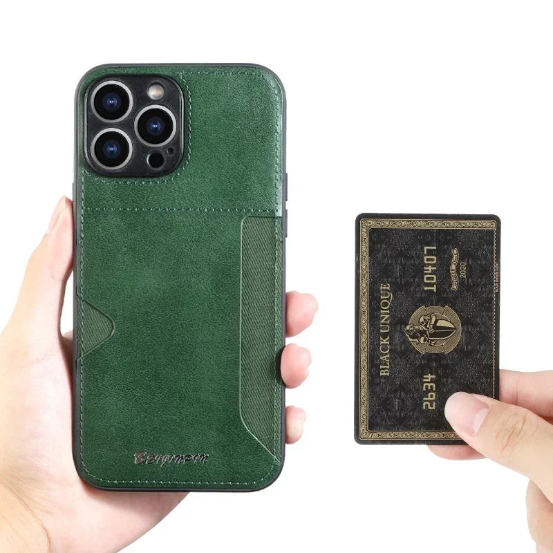Pu Leather Card Holder Phone Case For iPhone 16 15 14 Plus 13 12 11 Pro Max Soft TPU Frame Bumper Back Cover
Pu Leather Card Holder Phone Case For iPhone 16 15 14 Plus 13 12 11 Pro Max Soft TPU Frame Bumper Back Cover