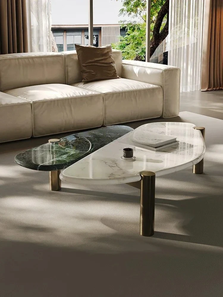 N Мраморный итальянский журнальный столик минималистской формы для гостиной, новый светильник, роскошный современный дизайнерский роскошный каменный чайный столик
N Мраморный итальянский журнальный столик минималистской формы для гостиной, новый светильник, роскошный современный дизайнерский роскошный каменный чайный столик