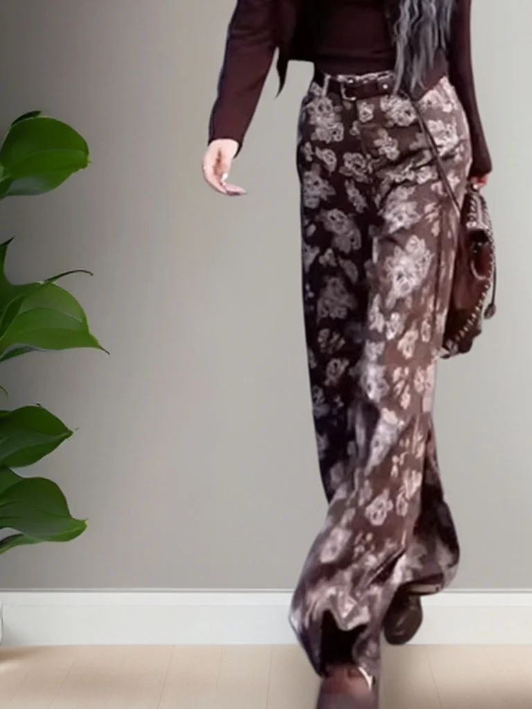 Faionable High Waist Slimming Wide Leg Jeans Straight Cut Floor Length Pants Retro Sle Women's Casual Trousers
Faionable High Waist Slimming Wide Leg Jeans Straight Cut Floor Length Pants Retro Sle Women's Casual Trousers