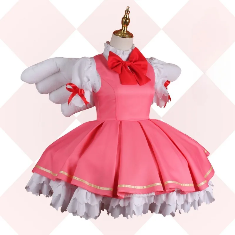 Anime Sakura Cardcaptors Cosplay Costume Pink Lolita Dress Wig Wing for Women Comic Halloween Fancy Party From Japan Anime
Anime Sakura Cardcaptors Cosplay Costume Pink Lolita Dress Wig Wing for Women Comic Halloween Fancy Party From Japan Anime