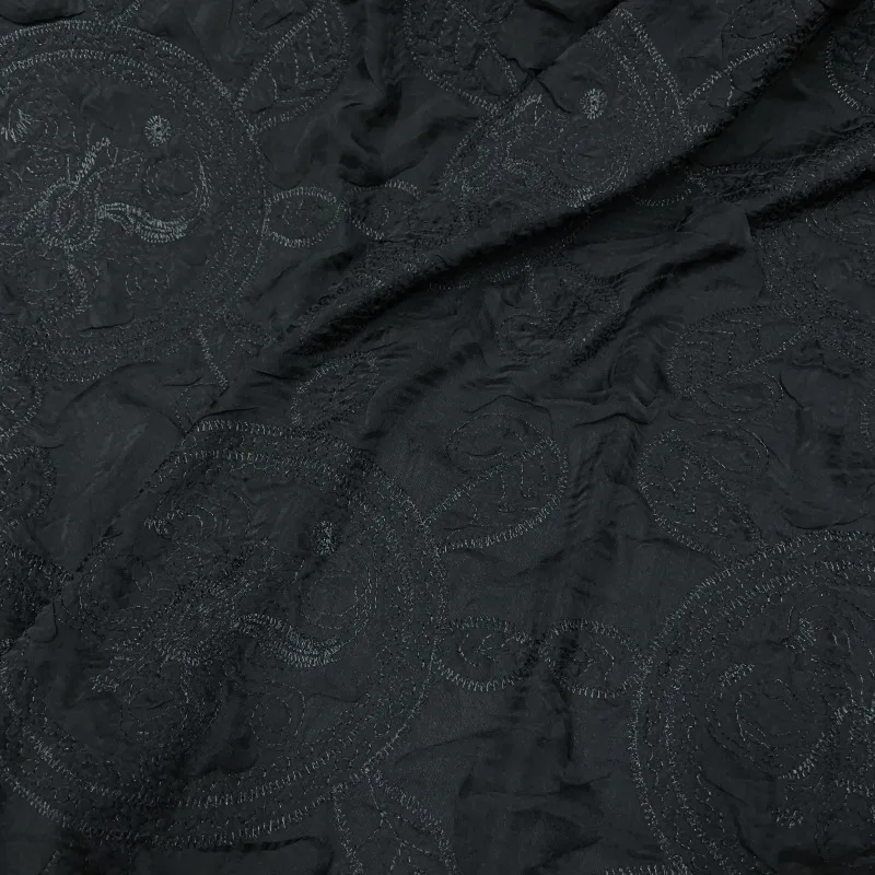 Black Geometric Flower Circle Pattern Jacquard Embroidered Lace Fabric Soft Draping Top Suit Blouse Handmade DIY Craft Material
Black Geometric Flower Circle Pattern Jacquard Embroidered Lace Fabric Soft Draping Top Suit Blouse Handmade DIY Craft Material