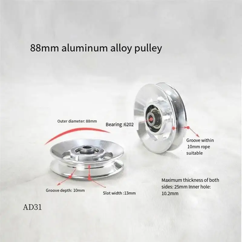 New-Readlife Fitness Universal Pulley Wheel With Gym Grade Bearings Replacement For Cable Pulley System Gym Heavy Duty Cabl
New-Readlife Fitness Universal Pulley Wheel With Gym Grade Bearings Replacement For Cable Pulley System Gym Heavy Duty Cabl