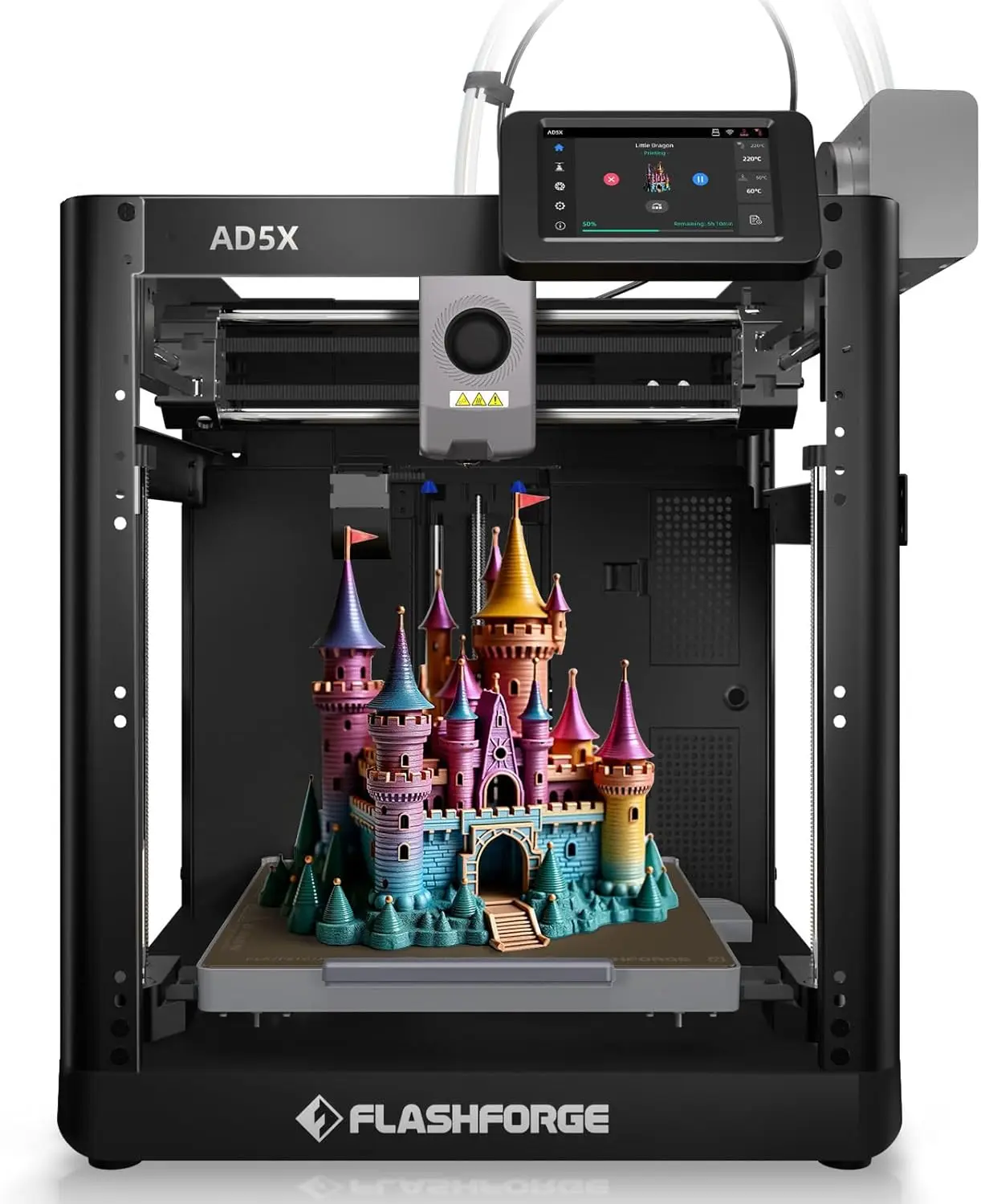 AD5X Multi-Color 3D Printer with IFS, 600mm/s High Speed, 300°C High Temp Direct Extruder, Fully Auto Leveling, All Metal CoreXY
AD5X Multi-Color 3D Printer with IFS, 600mm/s High Speed, 300°C High Temp Direct Extruder, Fully Auto Leveling, All Metal CoreXY