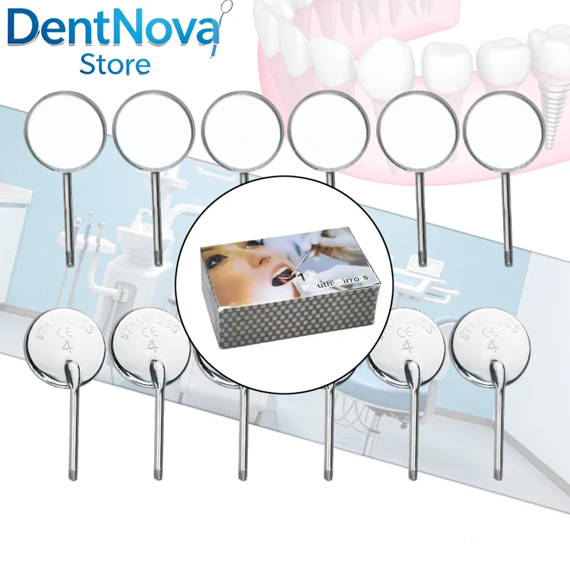 Dental Mouth Mirror 5# Anti Fog Front Surface Dentistry Mirror 2.2cm Diameter Dentist Oral Exam Instrument
Dental Mouth Mirror 5# Anti Fog Front Surface Dentistry Mirror 2.2cm Diameter Dentist Oral Exam Instrument