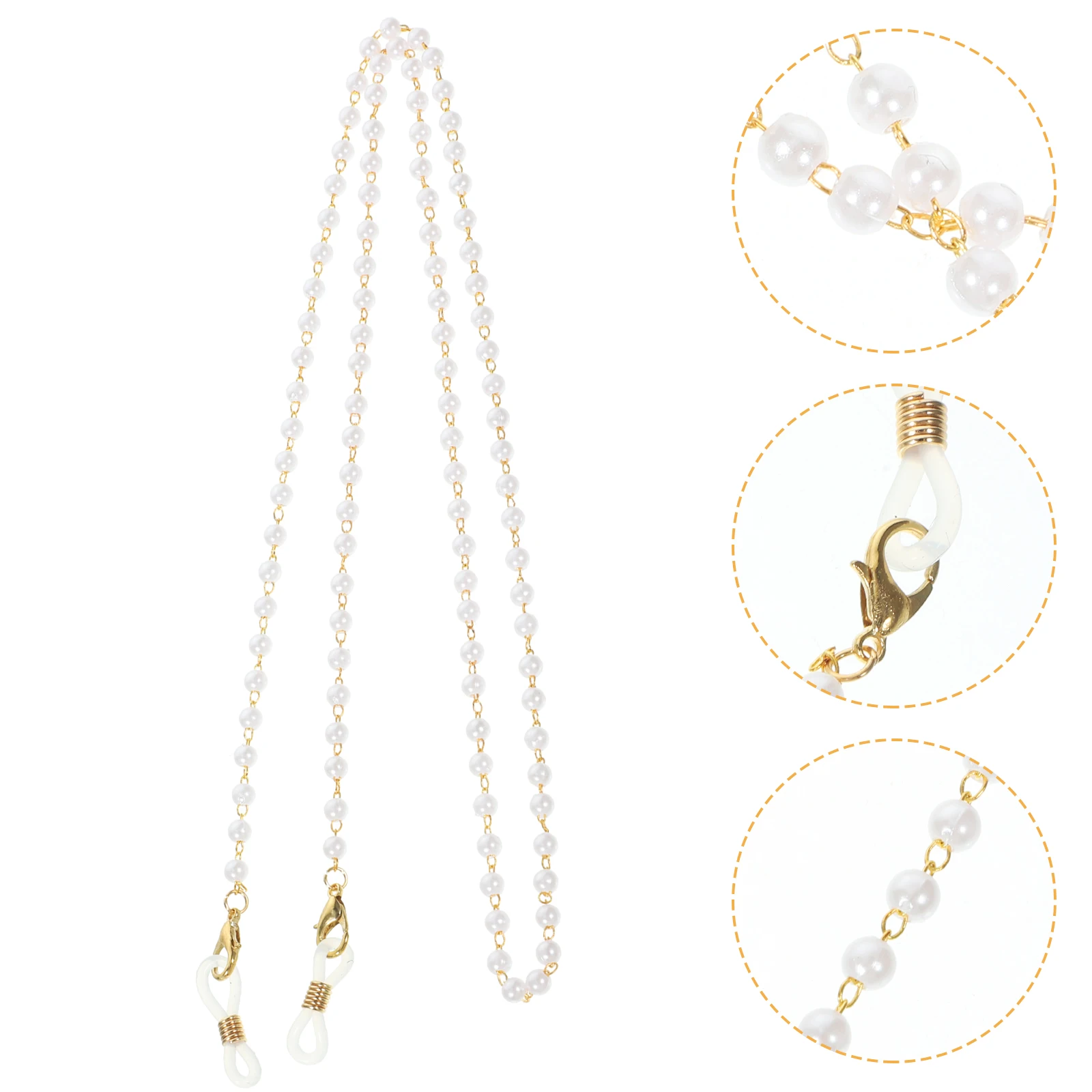 Pearl Eyeglass Holder Beaded Necklace for Sports Outdoor Secure Glasses Pearl Glasses Neck Holder Fashion Accessories 
Pearl Eyeglass Holder Beaded Necklace for Sports Outdoor Secure Glasses Pearl Glasses Neck Holder Fashion Accessories