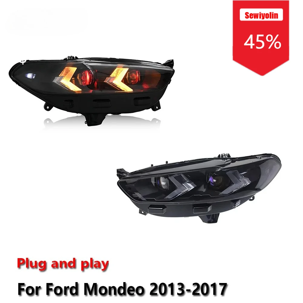 Sewiyolin автомобильные светодиодные фары в сборе для Ford Mondeo 2013-2017 противотуманные фары DRL тормозной указатель поворота Plug and Play
Sewiyolin автомобильные светодиодные фары в сборе для Ford Mondeo 2013-2017 противотуманные фары DRL тормозной указатель поворота Plug and Play