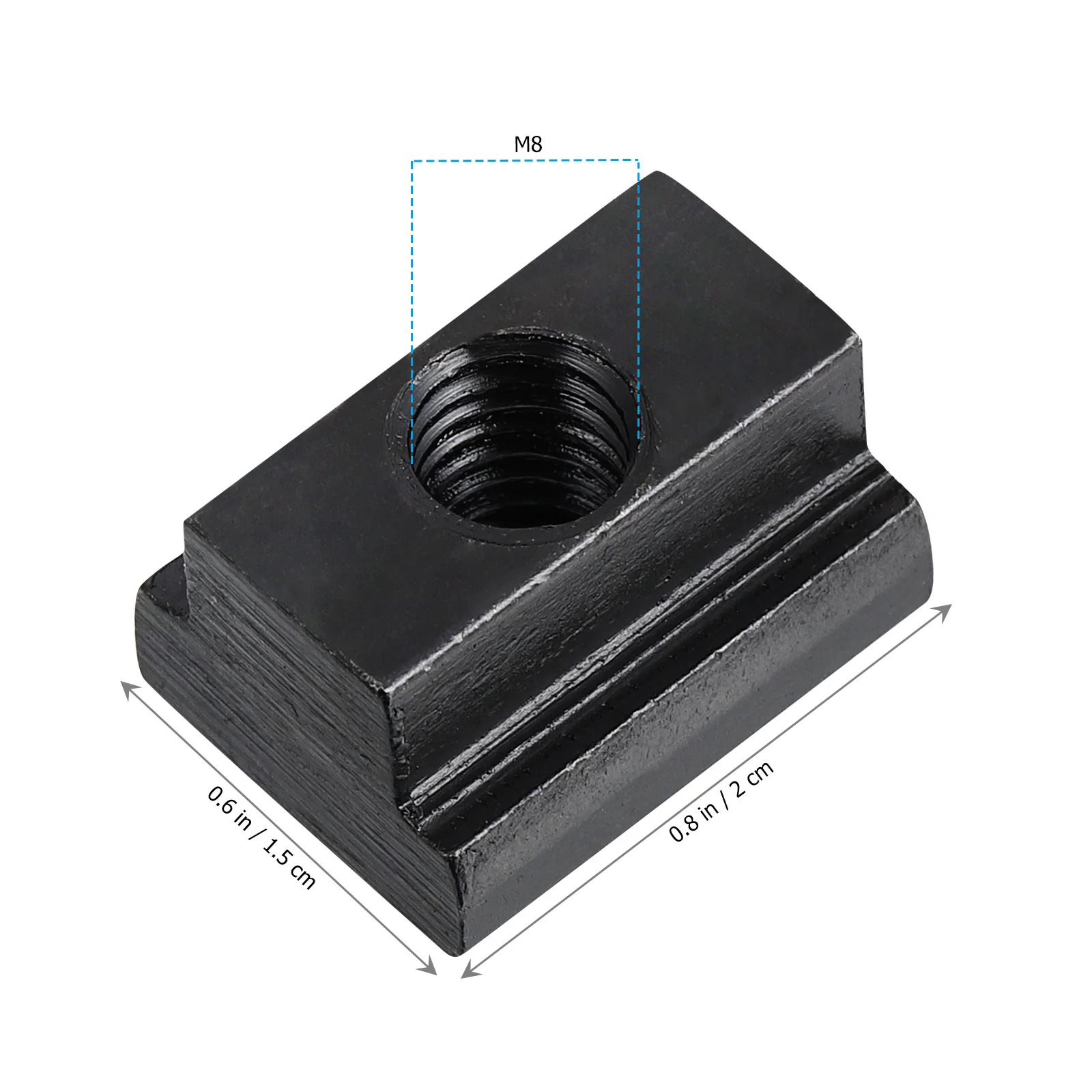 T-Slot Nuts M8 Carbon Steel Square Nut for Truck Bed Rails Sliding Type Nut Black Oxide Coating Corrosion Resistant
T-Slot Nuts M8 Carbon Steel Square Nut for Truck Bed Rails Sliding Type Nut Black Oxide Coating Corrosion Resistant