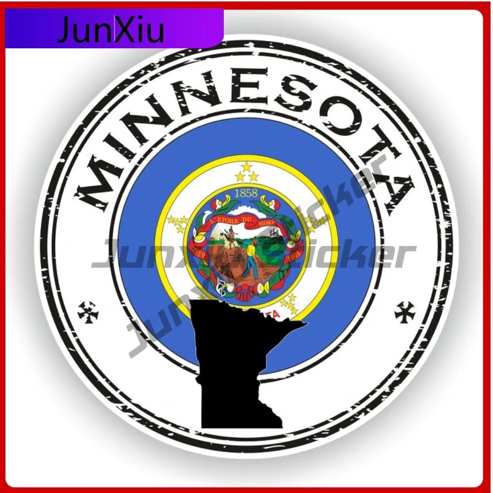 Minnesota Seal Sticker Round Flag Personalized Vinyl Decal Waterproof Decor for SUV Window Motorcycle Bumper Truck Pickup
Minnesota Seal Sticker Round Flag Personalized Vinyl Decal Waterproof Decor for SUV Window Motorcycle Bumper Truck Pickup