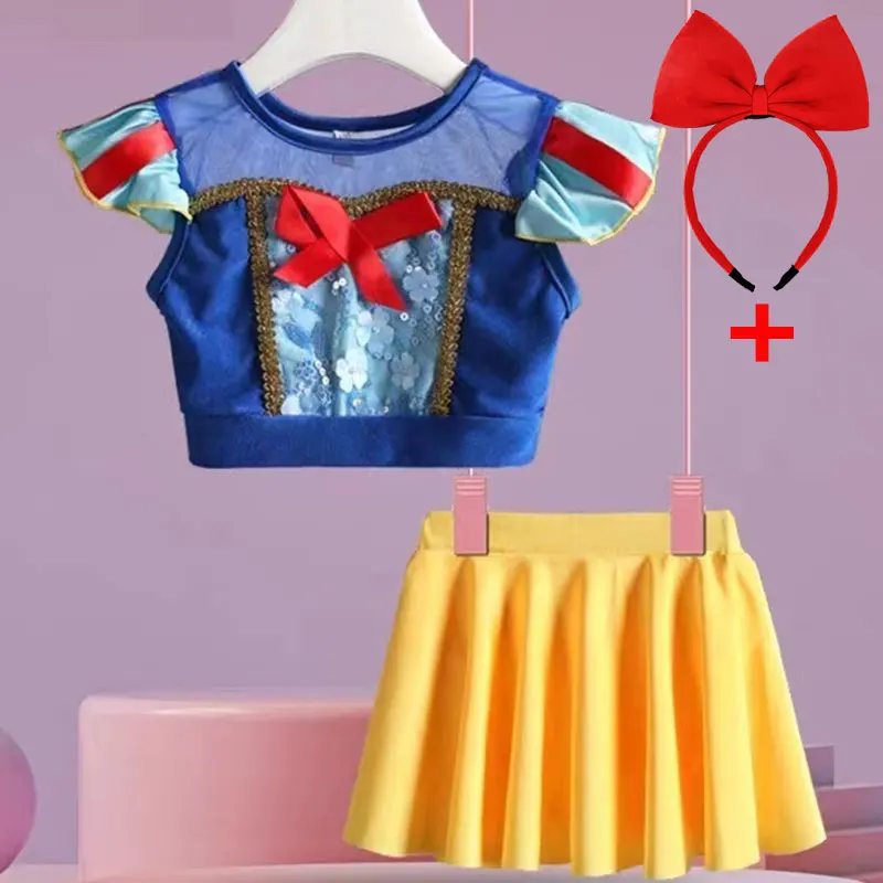 Сказочный купальник в стиле Белоснежки для девочек, летний нарядный купальник, топ + юбка, бикини, пляжный милый купальный костюм, праздничное платье для бассейна
Сказочный купальник в стиле Белоснежки для девочек, летний нарядный купальник, топ + юбка, бикини, пляжный милый купальный костюм, праздничное платье для бассейна