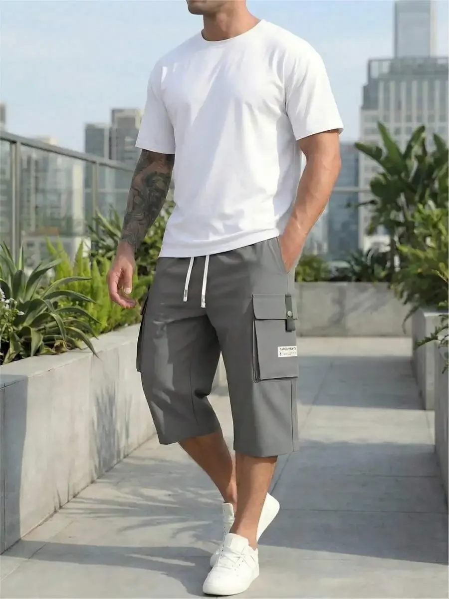 Mens Cargo Shorts Ripstop Fabric Multiple Pockets Adjustable Waist 3/4 Length Casual Outdoor Sports Wear
Mens Cargo Shorts Ripstop Fabric Multiple Pockets Adjustable Waist 3/4 Length Casual Outdoor Sports Wear