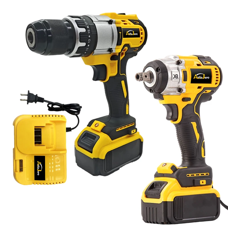 Factory 21V Portable Electric Lithium Battery Cordless Brushless Drill Impact Wrench For Home Use Power Combo Tool Set Kit
Factory 21V Portable Electric Lithium Battery Cordless Brushless Drill Impact Wrench For Home Use Power Combo Tool Set Kit