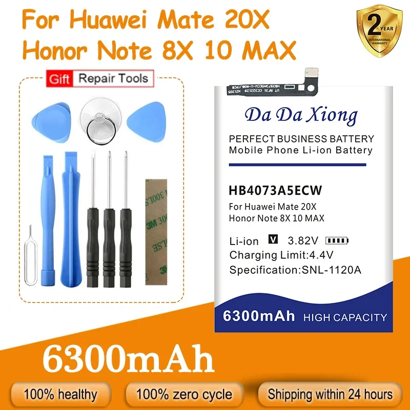 DaDaXiong Новый HB4073A5ECW литий-полимерный аккумулятор для замены для Huawei Mate 20X Honor Note 8X 10 MAX Бесплатные инструменты
DaDaXiong Новый HB4073A5ECW литий-полимерный аккумулятор для замены для Huawei Mate 20X Honor Note 8X 10 MAX Бесплатные инструменты