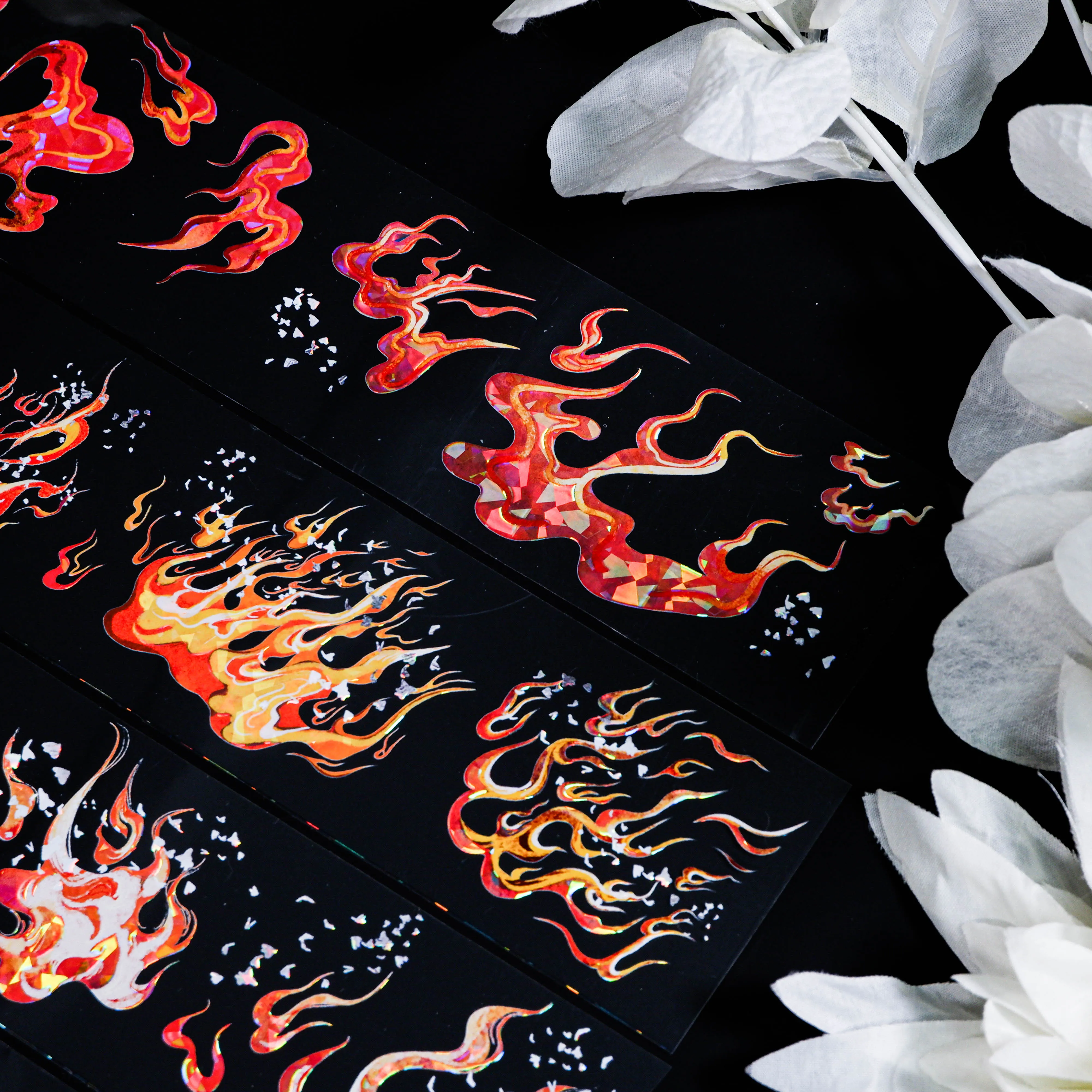 elephant studio Ancient style washi pet tape rolling journal decoration elephant king, moth to fire, glazed light, fire flame
elephant studio Ancient style washi pet tape rolling journal decoration elephant king, moth to fire, glazed light, fire flame