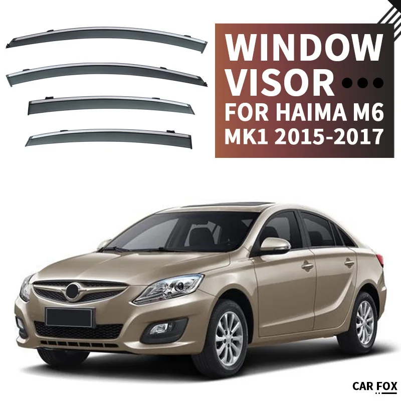 4PCS For HAIMA M6 2015-2017 Car Window Visor Awning Shelters Windshield Side Window Rain Sun Shade Car Accessories
4PCS For HAIMA M6 2015-2017 Car Window Visor Awning Shelters Windshield Side Window Rain Sun Shade Car Accessories