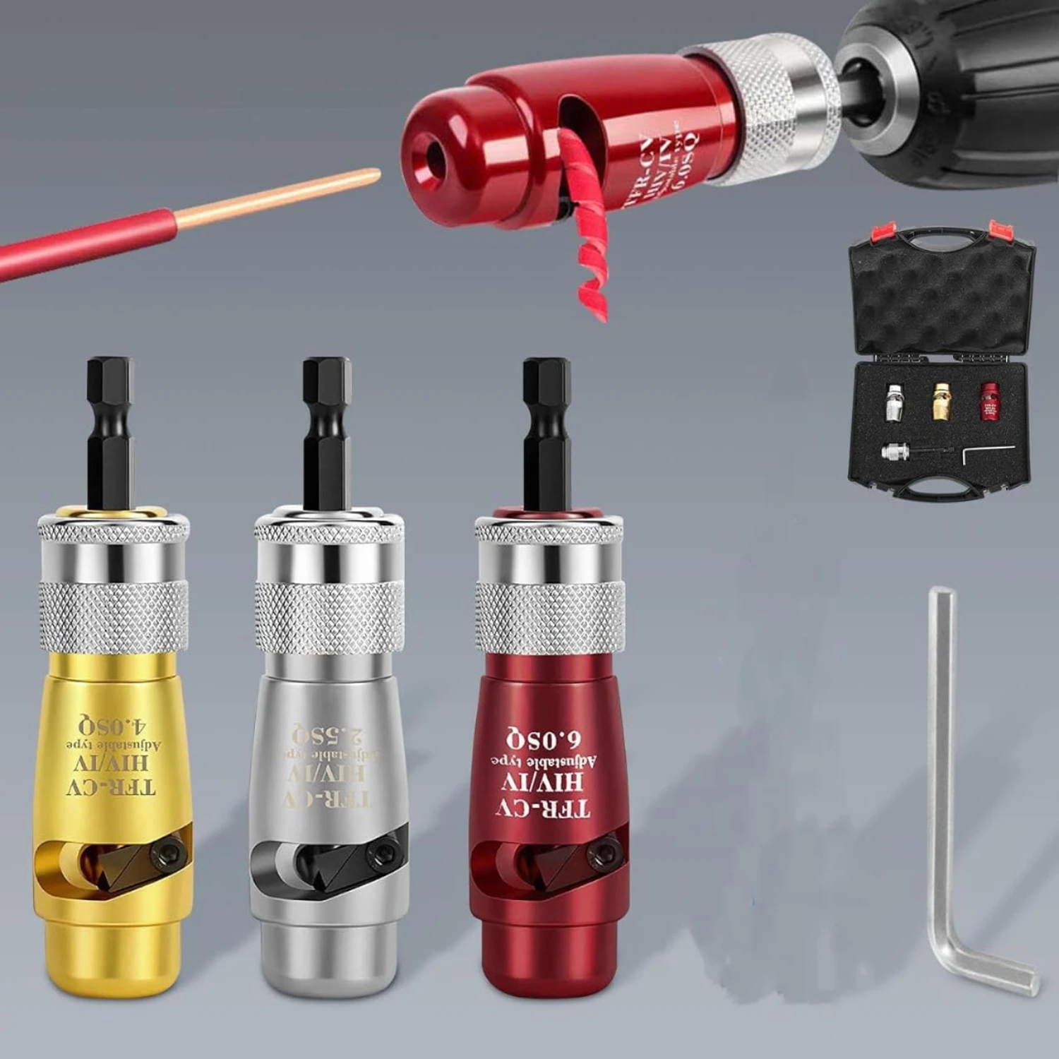 High-Quality Portable Professional Electrician Wire Stripper and Twister Tool Set - Efficient Durable Aluminum Alloy Wire Nut Tw
High-Quality Portable Professional Electrician Wire Stripper and Twister Tool Set - Efficient Durable Aluminum Alloy Wire Nut Tw