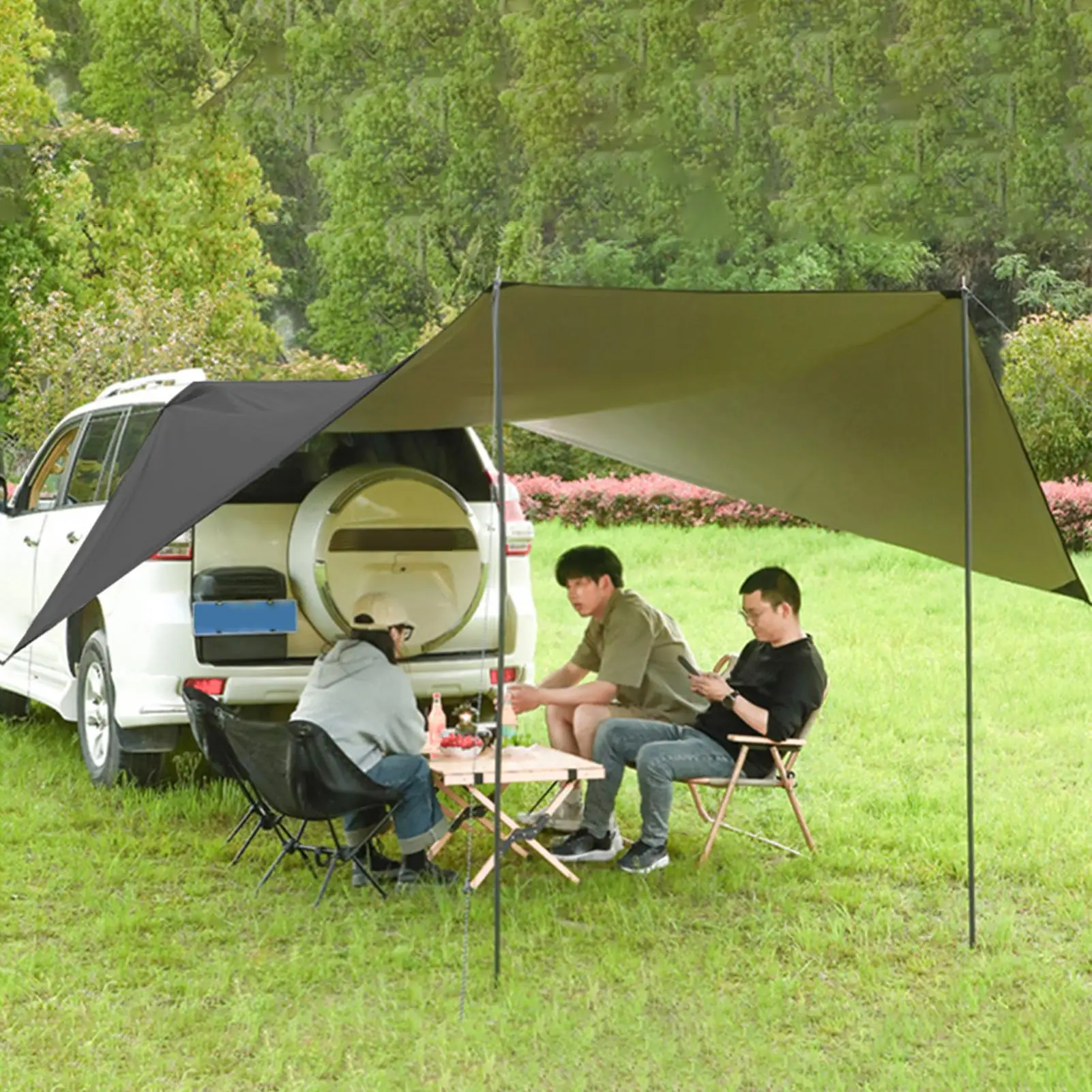 Тент для автомобиля, боковой тент, водонепроницаемая теневая палатка, навес от солнца, навес для улицы, автомобильный внедорожник, седаны, грузовик, автобусы, фургон 
Тент для автомобиля, боковой тент, водонепроницаемая теневая палатка, навес от солнца, навес для улицы, автомобильный внедорожник, седаны, грузовик, автобусы, фургон