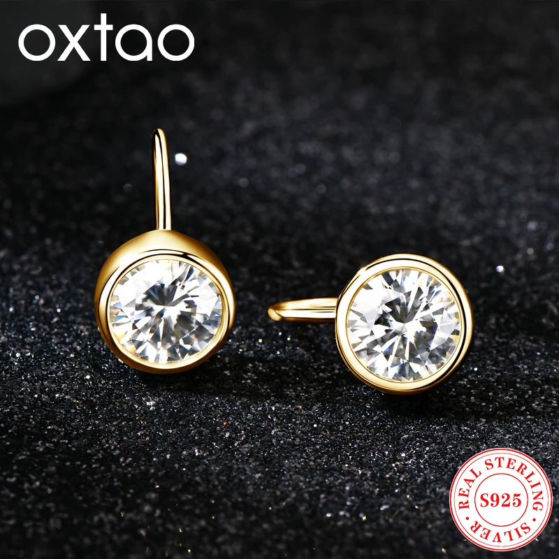 Серьги-крючки OXTAO с муассанитом 2 карата, цвет D, для женщин, сверкающие круглые серьги с лабораторными бриллиантами, из стерлингового серебра 925 пробы, свадебные украшения
Серьги-крючки OXTAO с муассанитом 2 карата, цвет D, для женщин, сверкающие круглые серьги с лабораторными бриллиантами, из стерлингового серебра 925 пробы, свадебные украшения