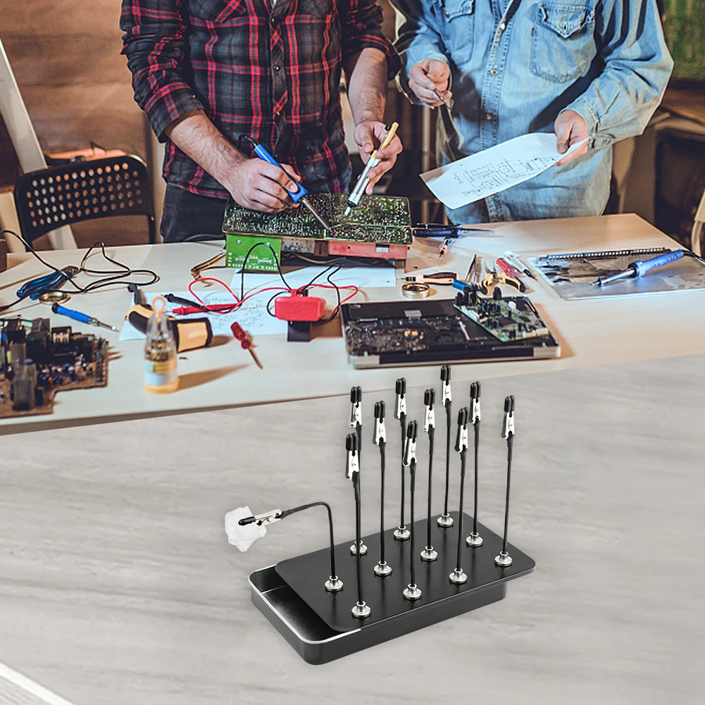 Аксессуары для рисования: Металлические зажимы для моделей, черные, регулируемые, с защитными резиновыми наконечниками, гибкая конструкция стержня
Аксессуары для рисования: Металлические зажимы для моделей, черные, регулируемые, с защитными резиновыми наконечниками, гибкая конструкция стержня