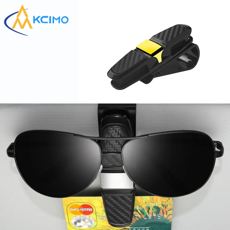 180° Rotatable Carbon Fiber Style Car Sun Visor Clip, Dual Sunglasses Holder & Card Ticket Organizer, Anti-Scratch Auto Interior
180° Rotatable Carbon Fiber Style Car Sun Visor Clip, Dual Sunglasses Holder & Card Ticket Organizer, Anti-Scratch Auto Interior