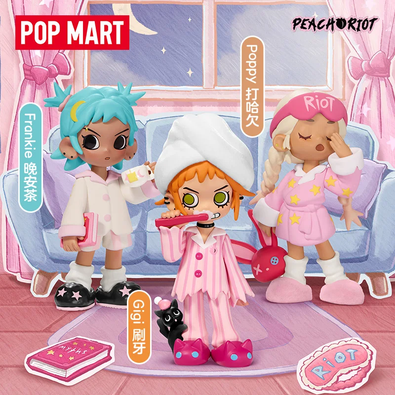Подлинная POP MART Lil Peach Riot Sleepover Series Blind Box Toys Kawaii Anime Фигурка Mystery Box Куклы Девушка Подарок на Хэллоуин
Подлинная POP MART Lil Peach Riot Sleepover Series Blind Box Toys Kawaii Anime Фигурка Mystery Box Куклы Девушка Подарок на Хэллоуин