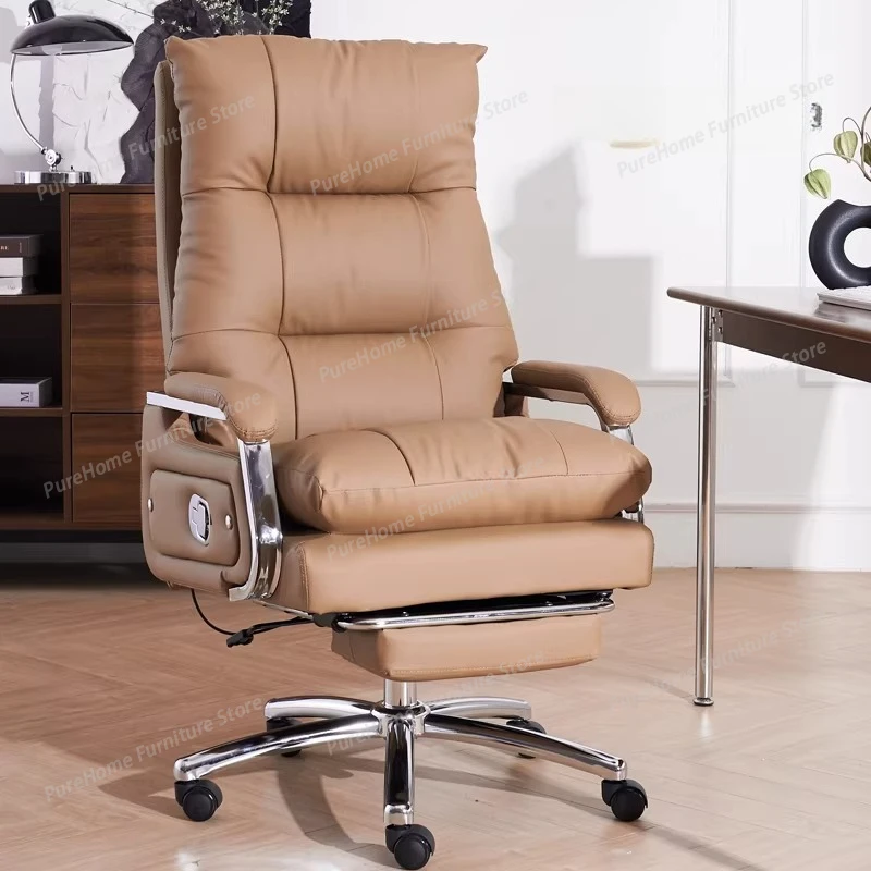 Luxury Genuine Leather Computer Chair - Ergonomic Executive Desk Chair for Comfortable Prolonged Sitting Home Office
Luxury Genuine Leather Computer Chair - Ergonomic Executive Desk Chair for Comfortable Prolonged Sitting Home Office