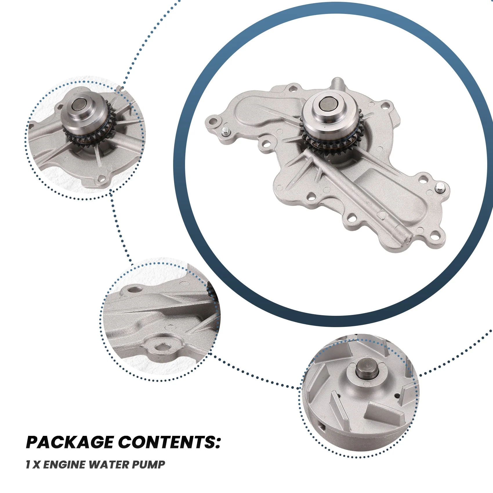 Water Pump 252-955 AA5Z8501C For Ford Explorer Flex Taurus Edge For Lincoln MKS MKT MKX 3.5L 3.7L-A08Q
Water Pump 252-955 AA5Z8501C For Ford Explorer Flex Taurus Edge For Lincoln MKS MKT MKX 3.5L 3.7L-A08Q