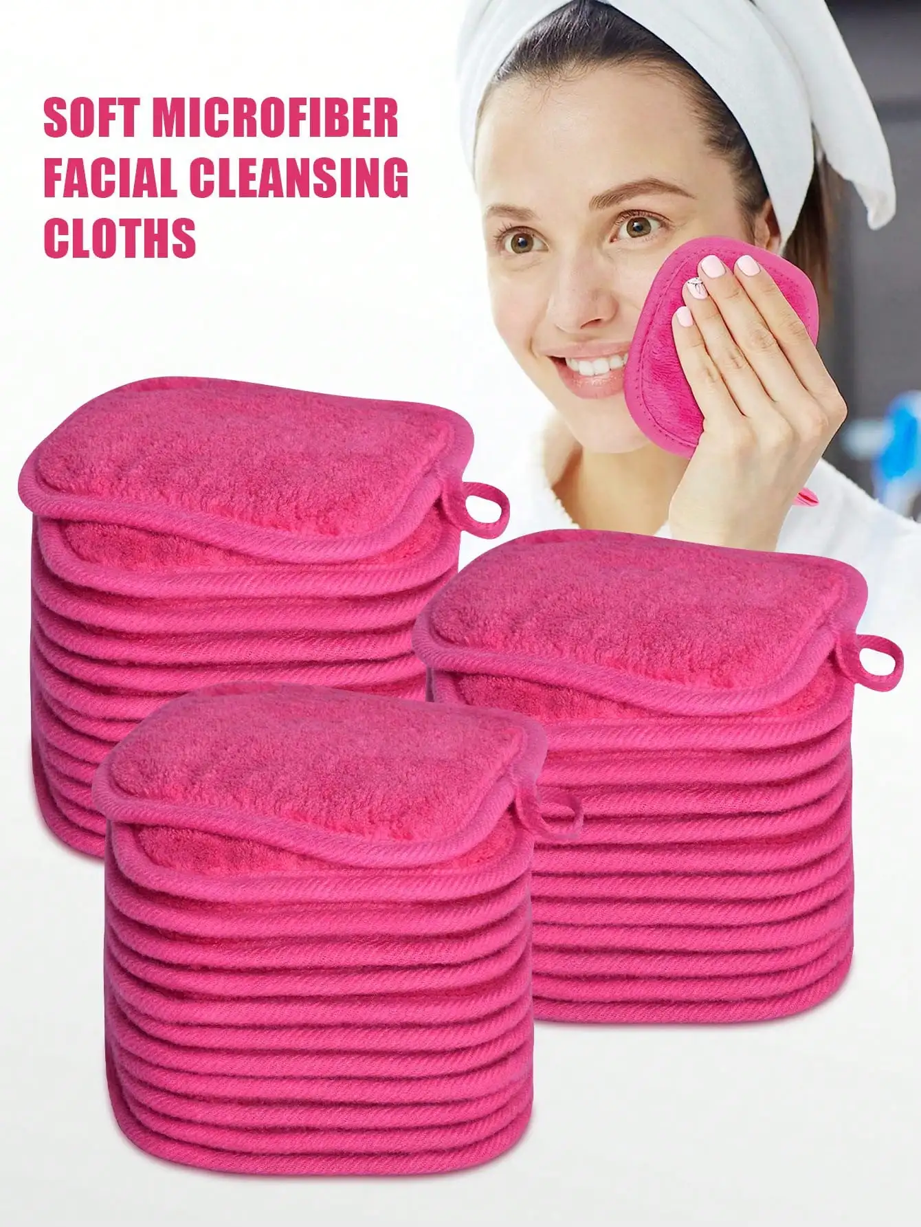 12pcs Makeup Remover Pads, Edged Design, Reusable, Soft & Moisturizing Cleansing Wipes, 6/3/1 Pcs Set
12pcs Makeup Remover Pads, Edged Design, Reusable, Soft & Moisturizing Cleansing Wipes, 6/3/1 Pcs Set