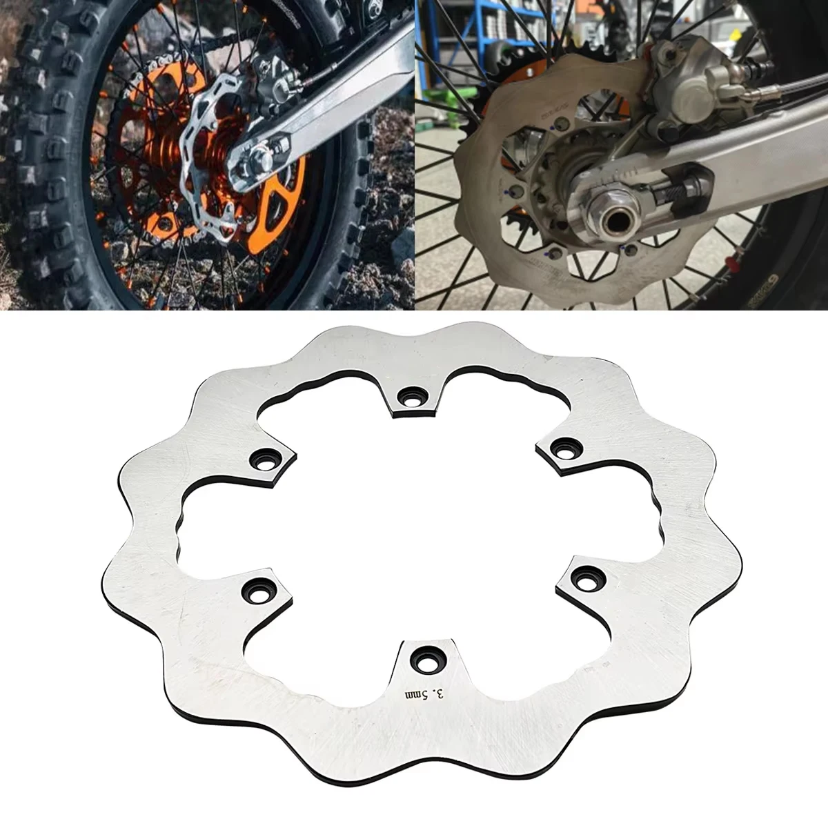 For KTM 125 200 250 300 350 450 500 EXC EXCF SX SXF XC XCW XCF TPI Six Days FE TE FC TC TX 1994-2023 Motorcycle Rear Brake Discs
For KTM 125 200 250 300 350 450 500 EXC EXCF SX SXF XC XCW XCF TPI Six Days FE TE FC TC TX 1994-2023 Motorcycle Rear Brake Discs