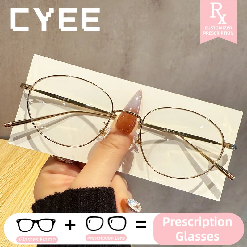 CYEE Vintage Blue Light Blocking Photochromic Myopia Eyeglasses CustomPrescription Optical Eyewear Progressive Lenses Glasses
CYEE Vintage Blue Light Blocking Photochromic Myopia Eyeglasses CustomPrescription Optical Eyewear Progressive Lenses Glasses
