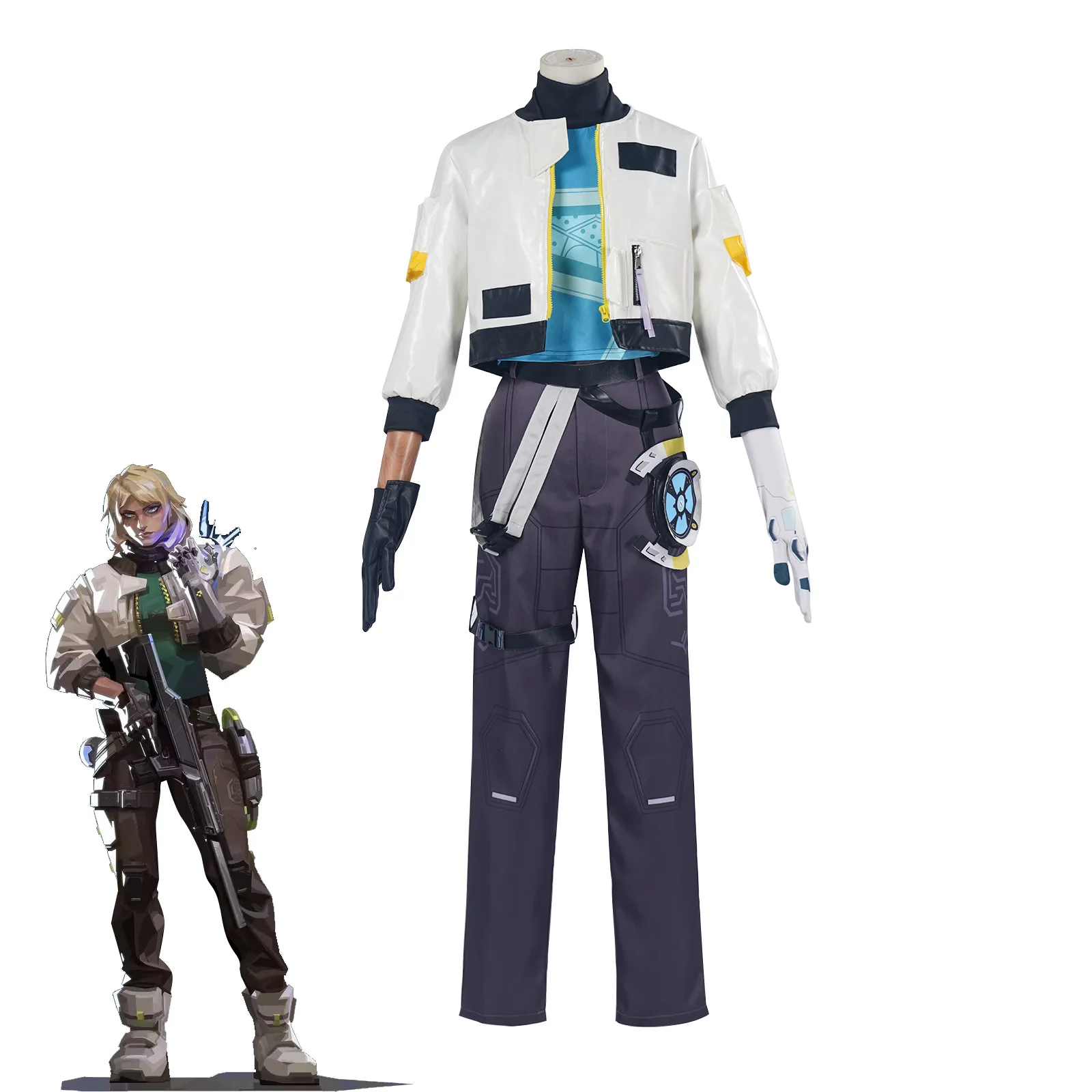 Valorant Deadlock Cosplay Costume Disguise for Adult Women Fantasia Uniform Set Jacket Pants Outfits Halloween Carnival Suit
Valorant Deadlock Cosplay Costume Disguise for Adult Women Fantasia Uniform Set Jacket Pants Outfits Halloween Carnival Suit