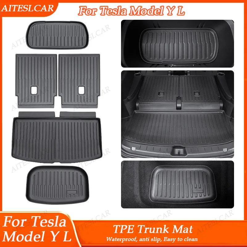 For Tesla Model Y L Front and Back Trunk Mat Seat Back Mat TPE Carpet Waterproof Weather-resistant Pads Up and Down Layer Mats
For Tesla Model Y L Front and Back Trunk Mat Seat Back Mat TPE Carpet Waterproof Weather-resistant Pads Up and Down Layer Mats